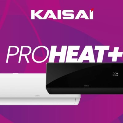KLIMATYZATOR KAISAI - ŚCIENNY PRO-HEAT + CZARNY- KRB-24TLHI/KRWB-24TLHO